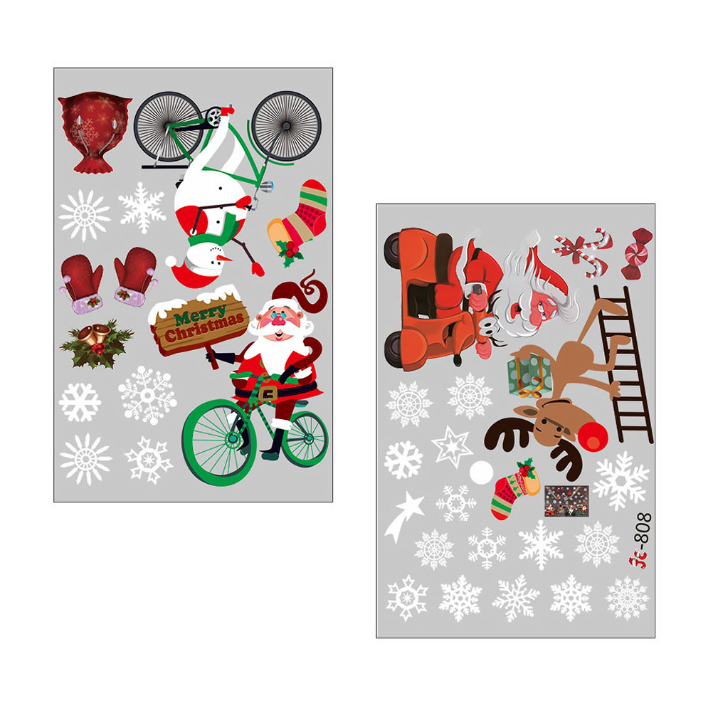 Snowflake Window Decal - Adesivos de Inverno para Janela: Decoração