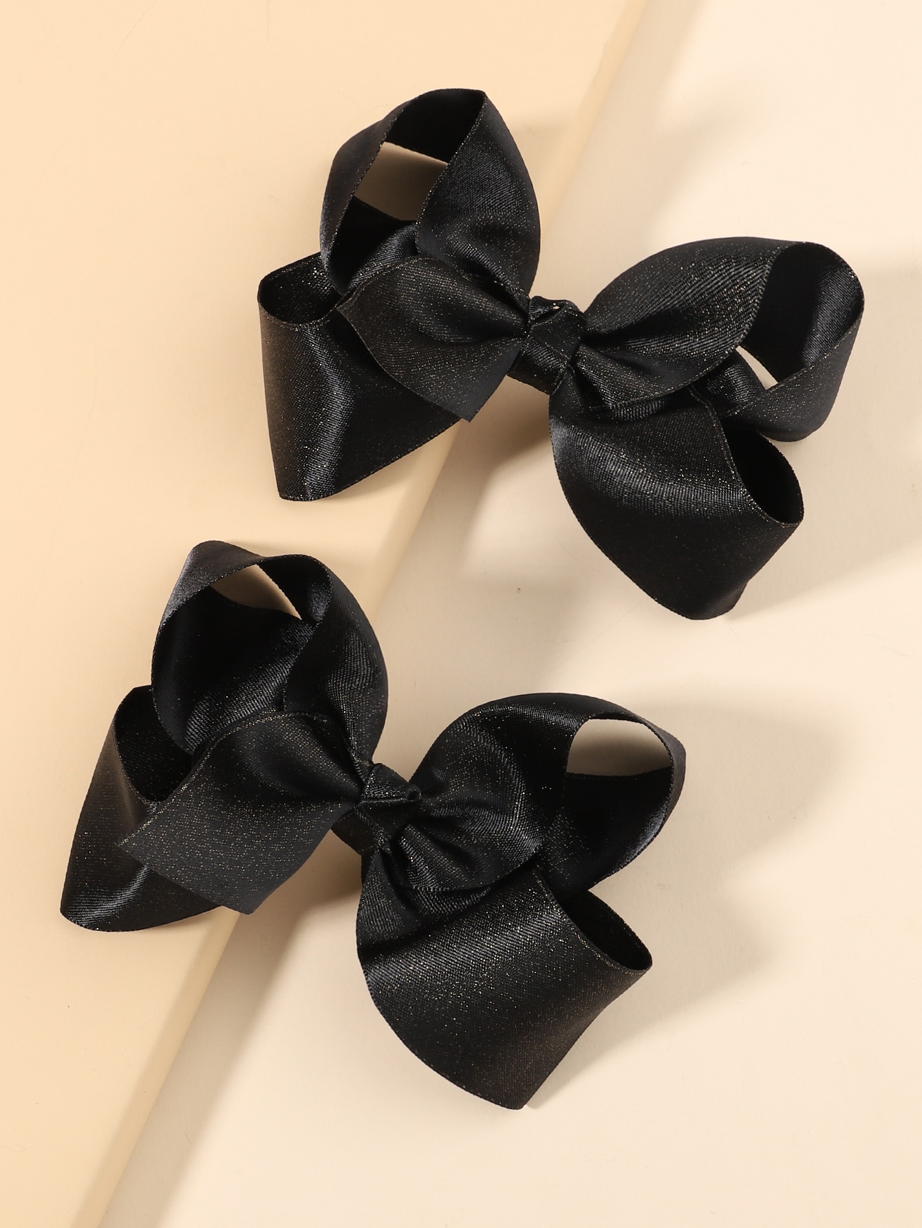 Ribbon Bow Gift - 2 pçs cor sólida grampo de