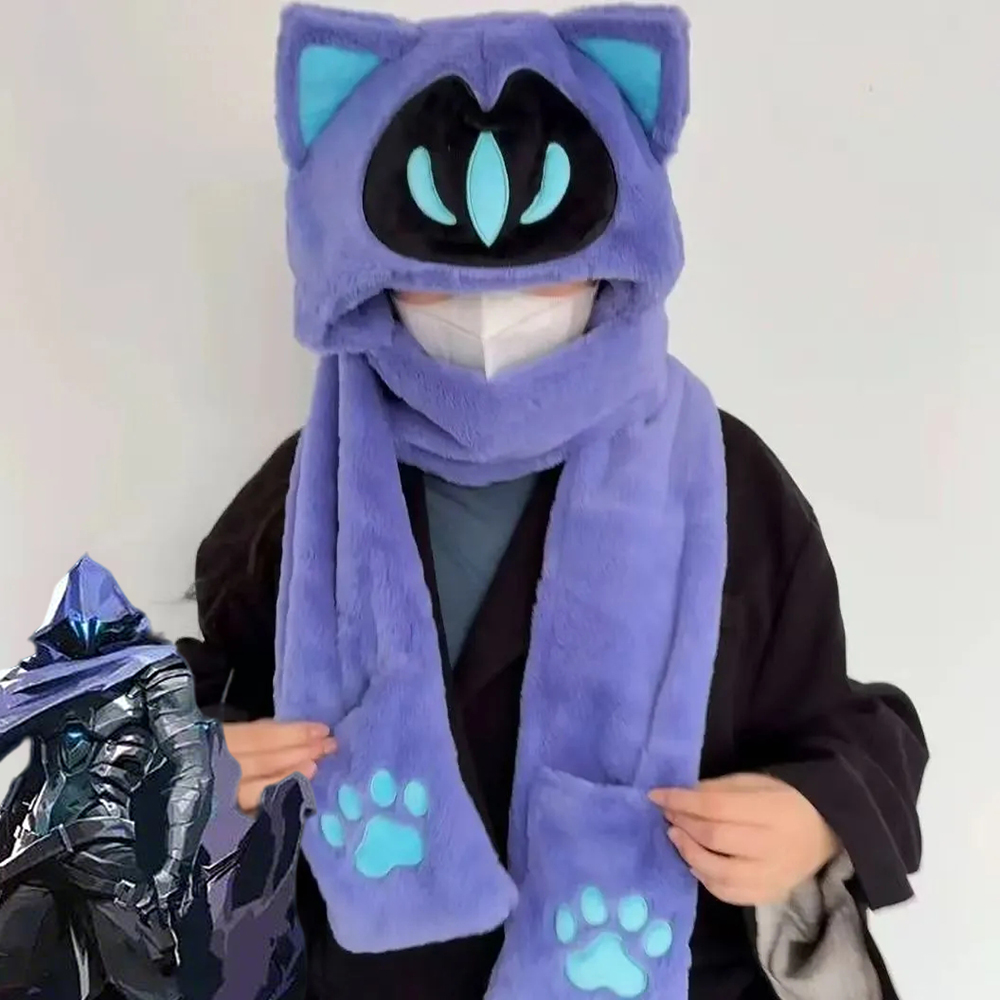 Santa Hat Plush - Jogo VALORANT Omen Cosplay Chapéu Outono