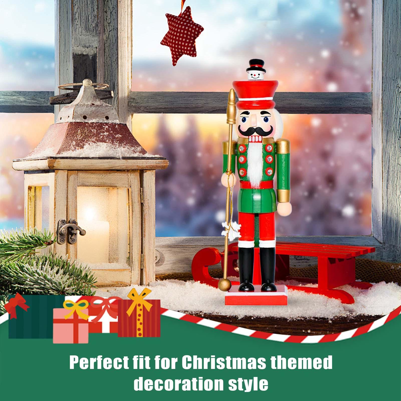 Nutcracker Figurine - Figuras de quebra-nozes festivo quebra-nozes soldado