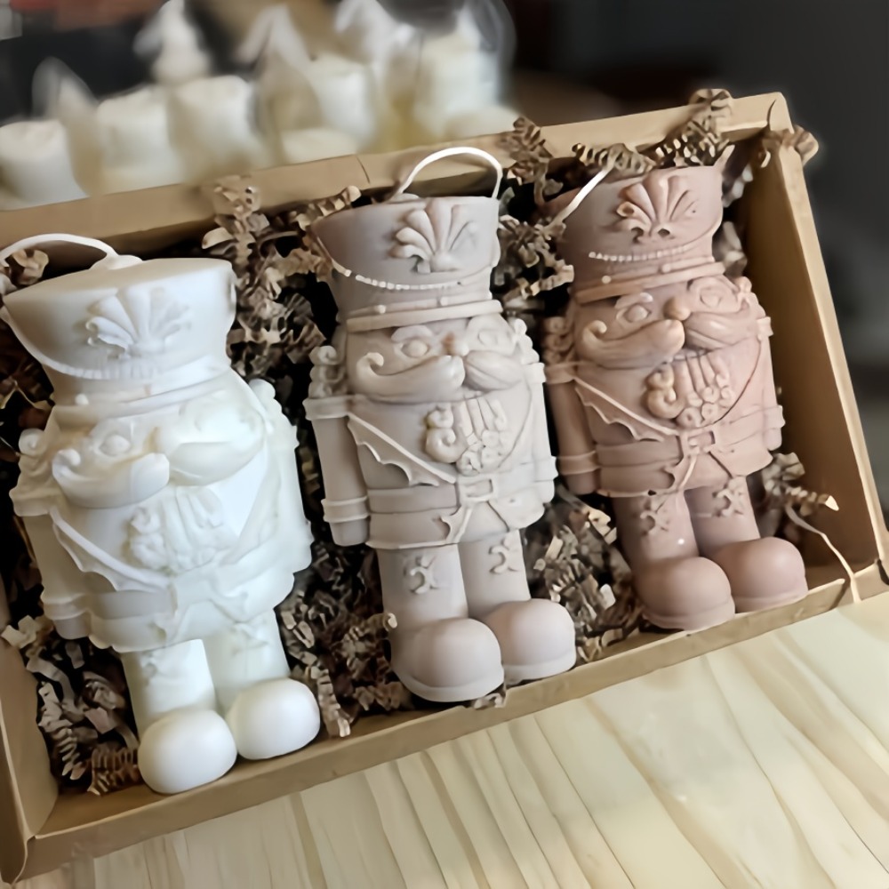 Nutcracker Figurine - Molde de Silicone DIY para Ornamento