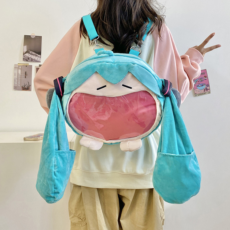 Santa Hat Plush - Nova Mochila de Ombro Hatsune Miku