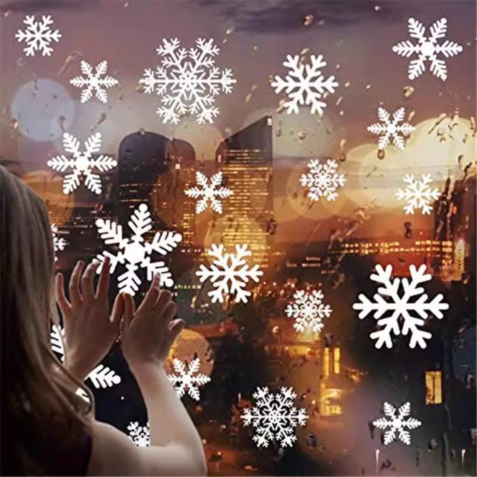 Snowflake Window Decal - 1 conjunto de adesivos de floco
