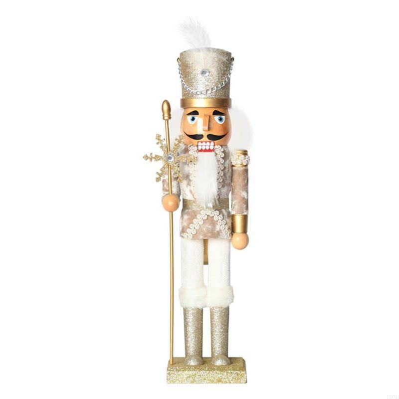 Nutcracker Figurine - L9NB Desktop Ornament Wooden Nutcracker para