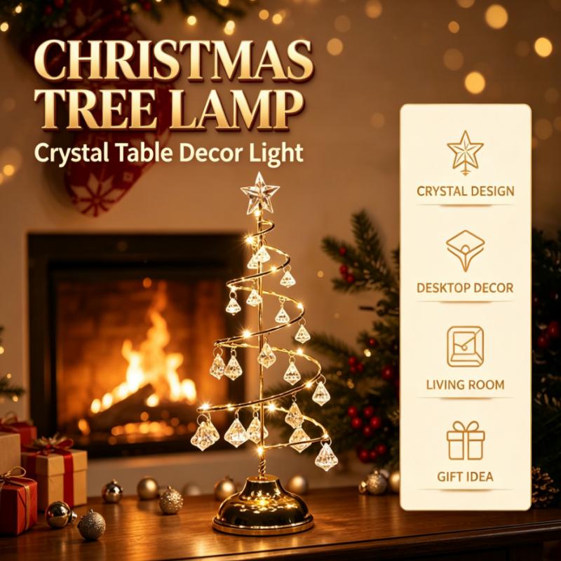 Star Tree Topper - Luminária de Mesa em Forma de