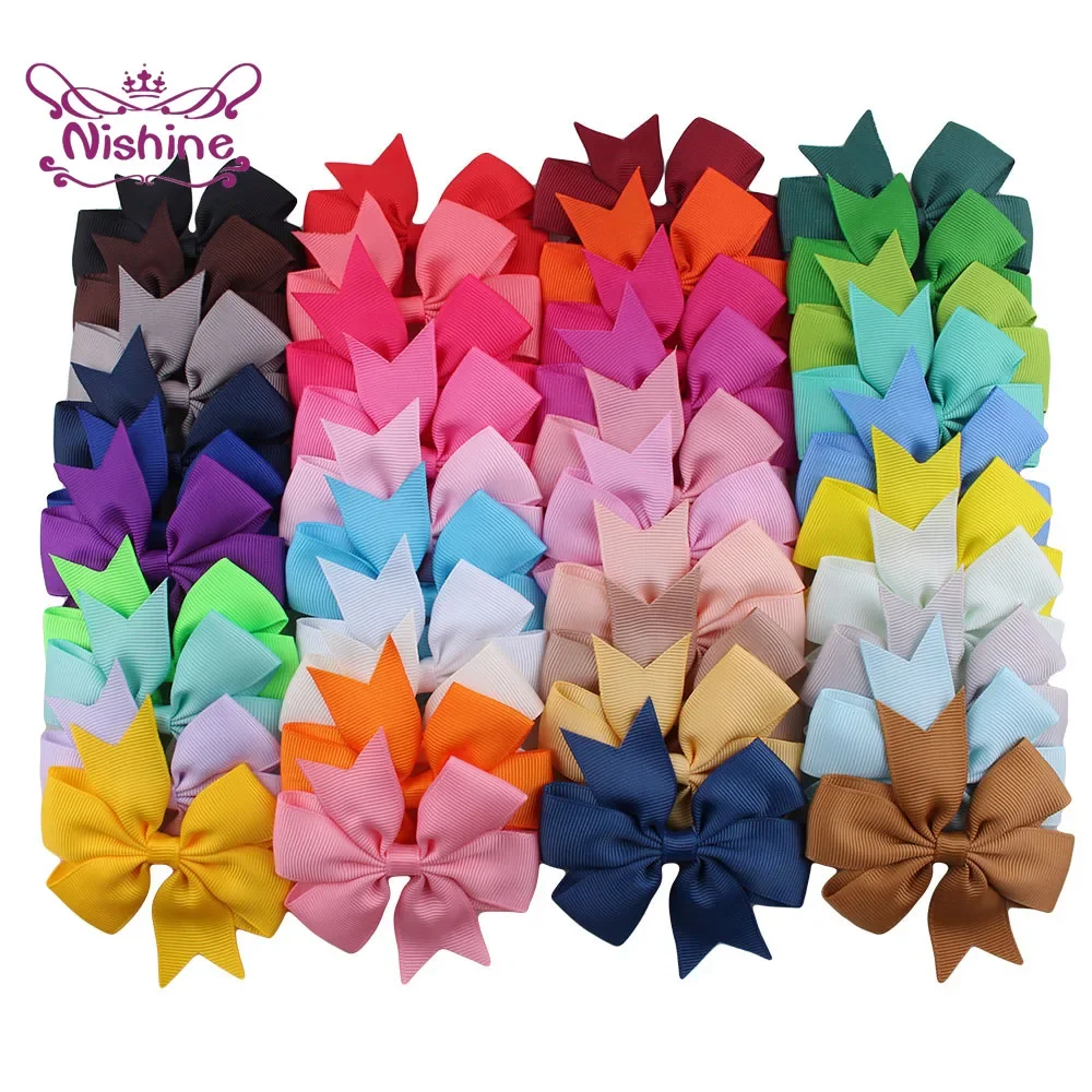 Ribbon Bow Gift - Grosgrain fita arcos com clipes, 20