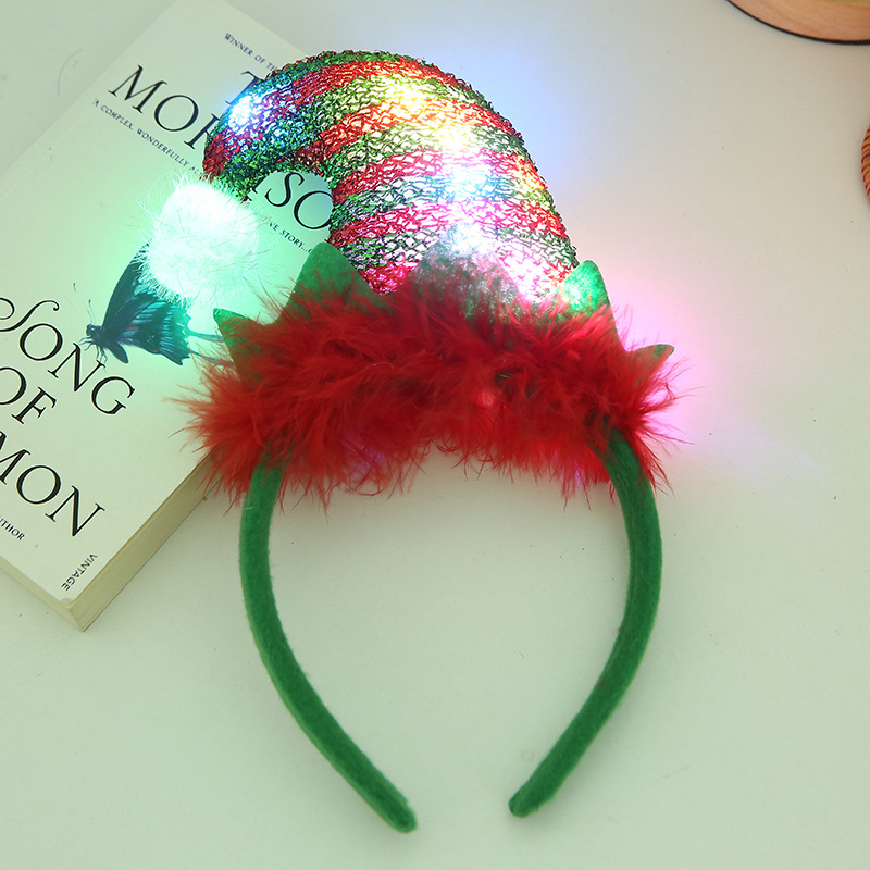 Chapéu de Elfo Iluminado para  - Elf Costume Christmas avaliação e preço