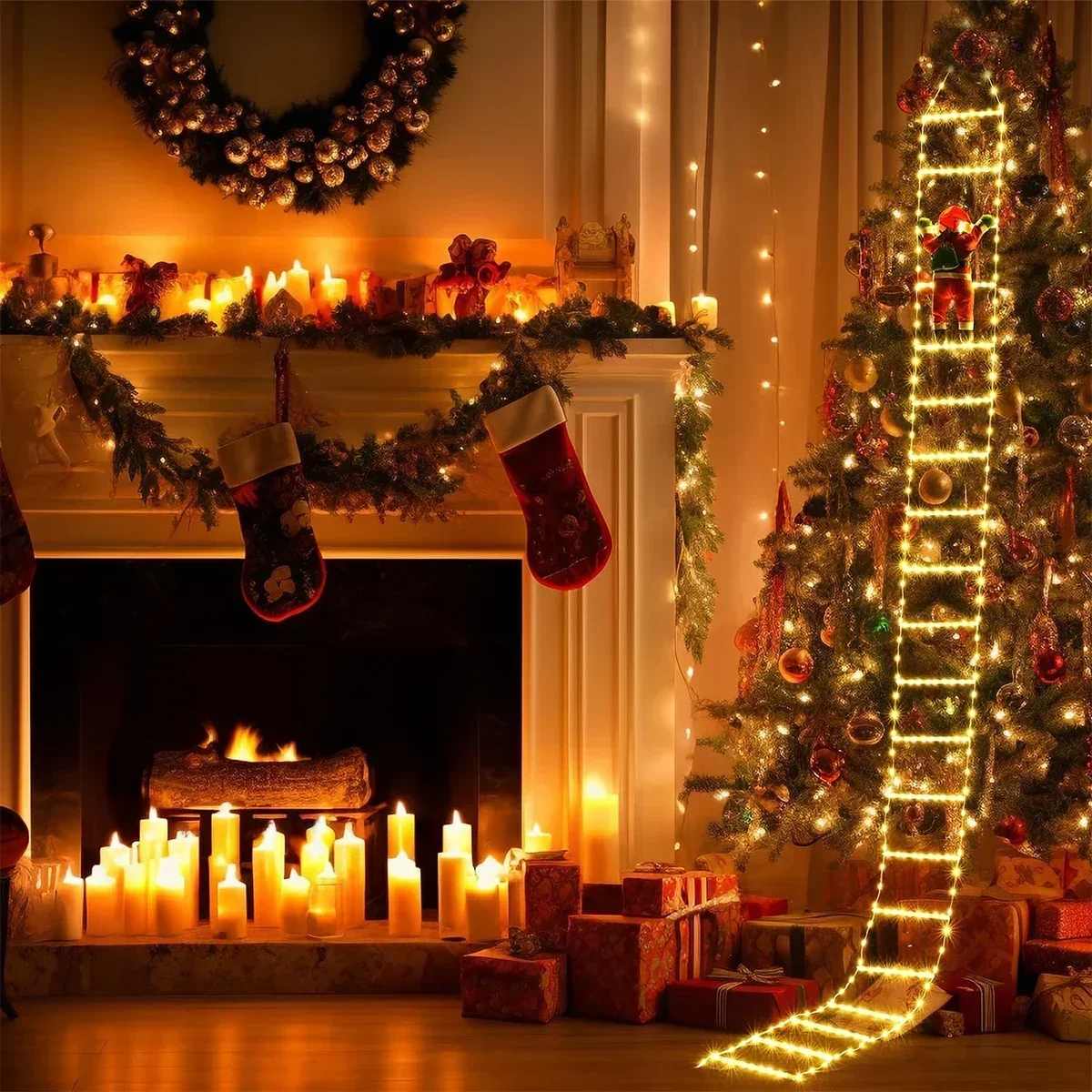 LED Ladder Light para Decoraçã - Christmas Lights Outdoor avaliação e preço