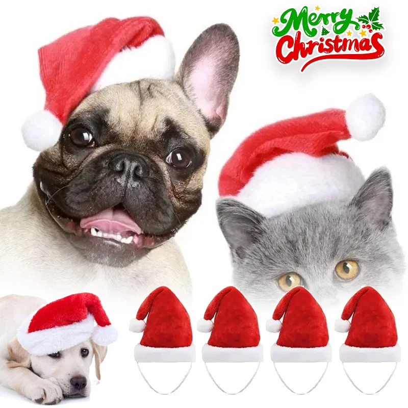 Natal animal de estimação papa - Santa Hat Plush avaliação e preço