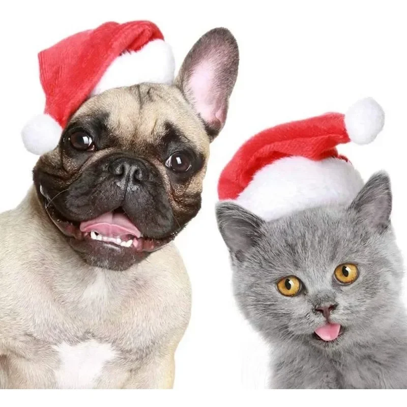 Natal animal de estimação papa - Santa Hat Plush avaliação e preço