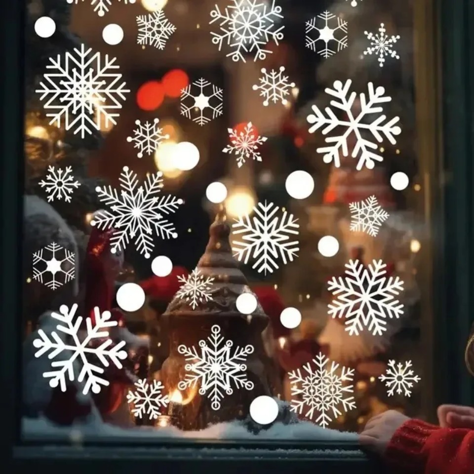 1 conjunto de adesivos de floc - Snowflake Window Decal avaliação e preço