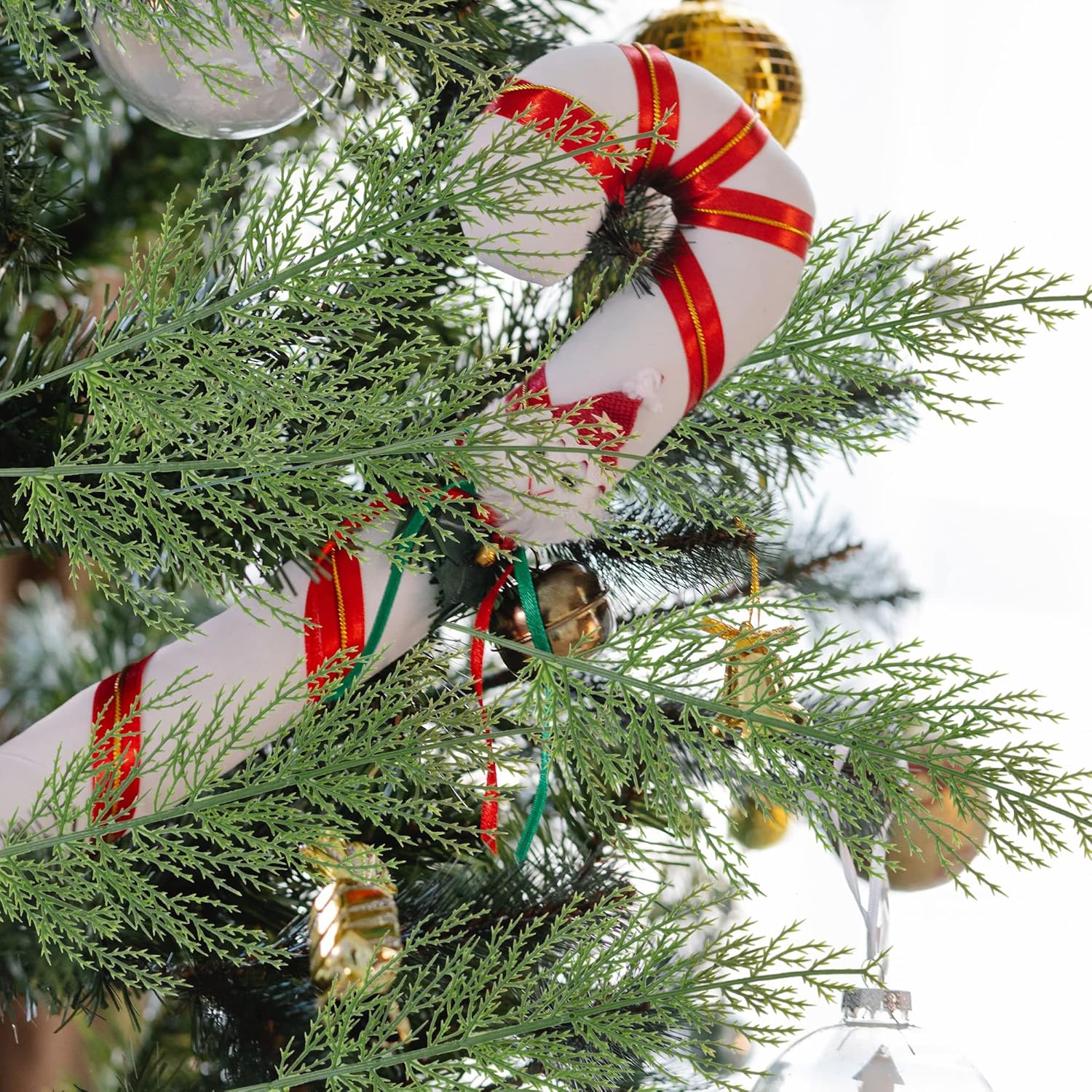 30/60pcs plantas artificiais d - Christmas Tree Artificial avaliação e preço