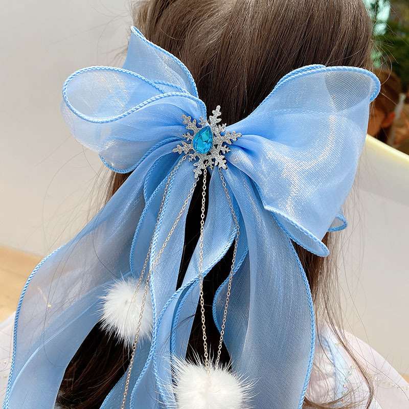 Princesa pompom presilhas de c - Ribbon Bow Gift avaliação e preço