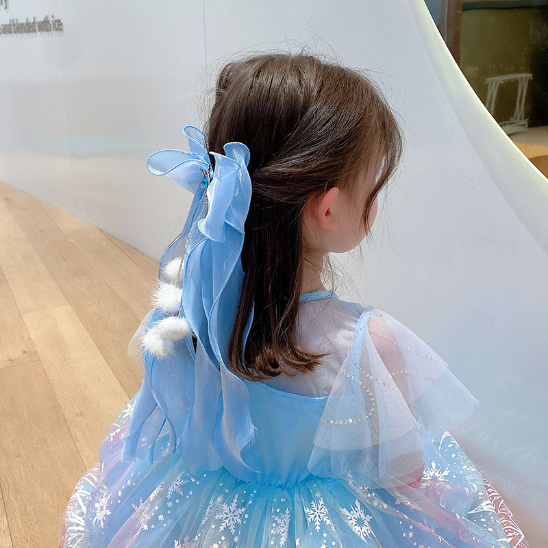 Princesa pompom presilhas de c - Ribbon Bow Gift avaliação e preço