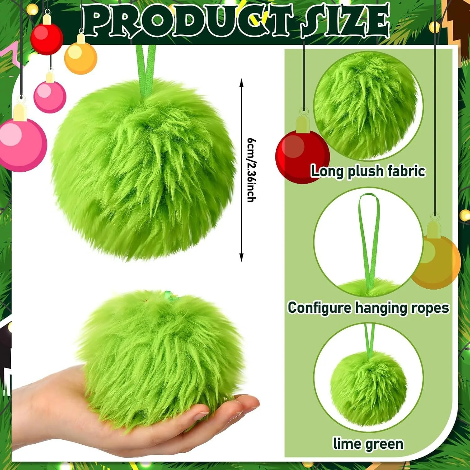 Natal verde longo bola de pelú - Santa Hat Plush avaliação e preço