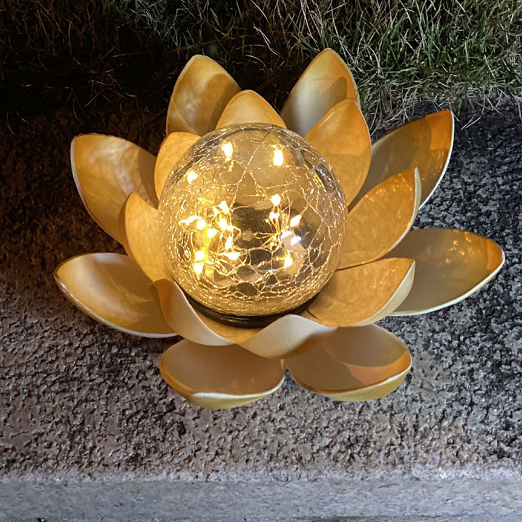 Lotus Shaped Garden Solar Ligh - Christmas Lights Outdoor avaliação e preço