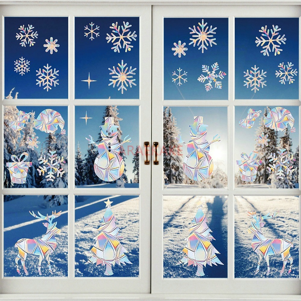 2 Conjuntos de Adesivos Eletro - Snowflake Window Decal avaliação e preço