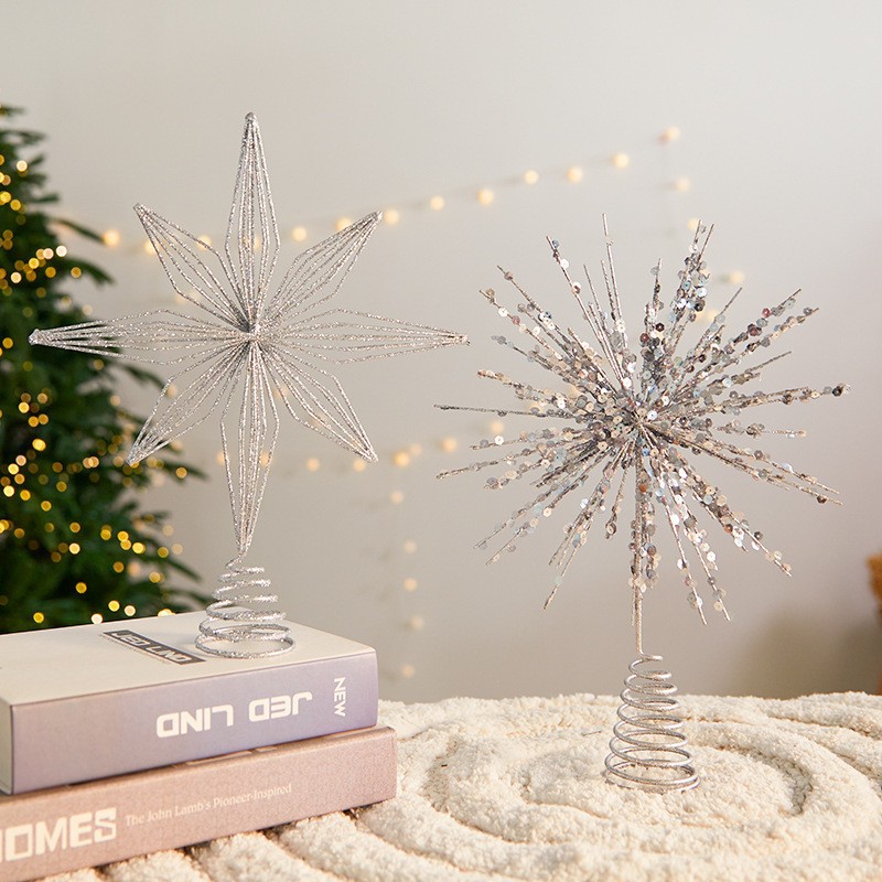 30cm árvore de natal toppers e - Star Tree Topper avaliação e preço