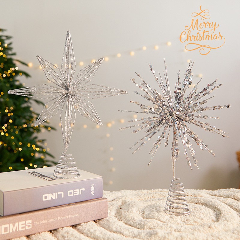 30cm árvore de natal toppers e - Star Tree Topper avaliação e preço