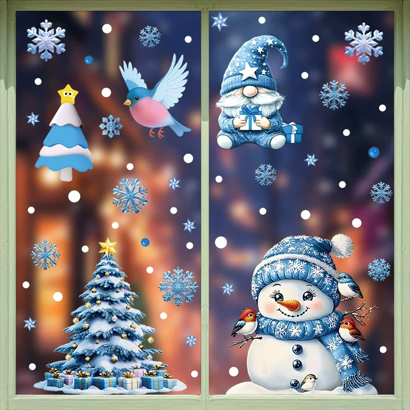 Adesivos Estáticos de PVC para - Snowflake Window Decal avaliação e preço