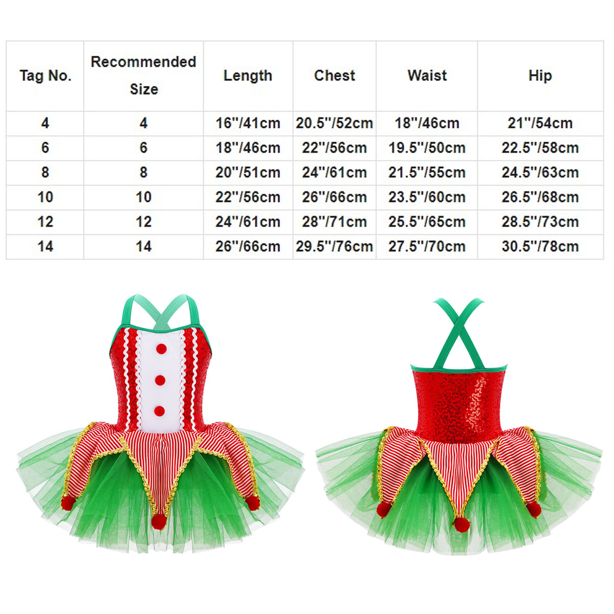 Crianças meninas sem mangas la - Elf Costume Christmas avaliação e preço