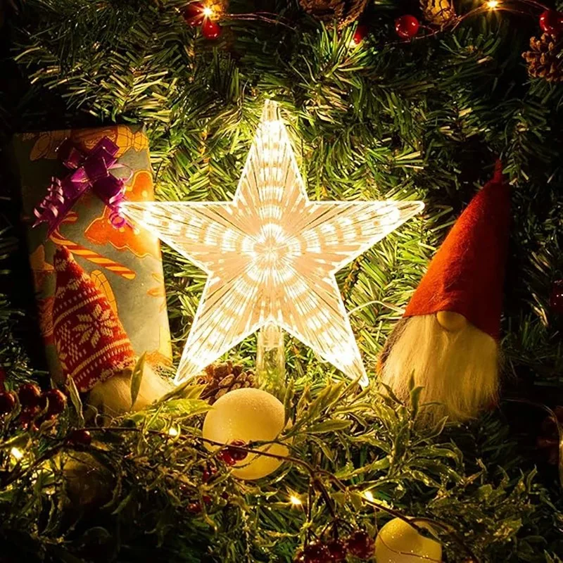 15cm decoração de natal brilha - Star Tree Topper avaliação e preço